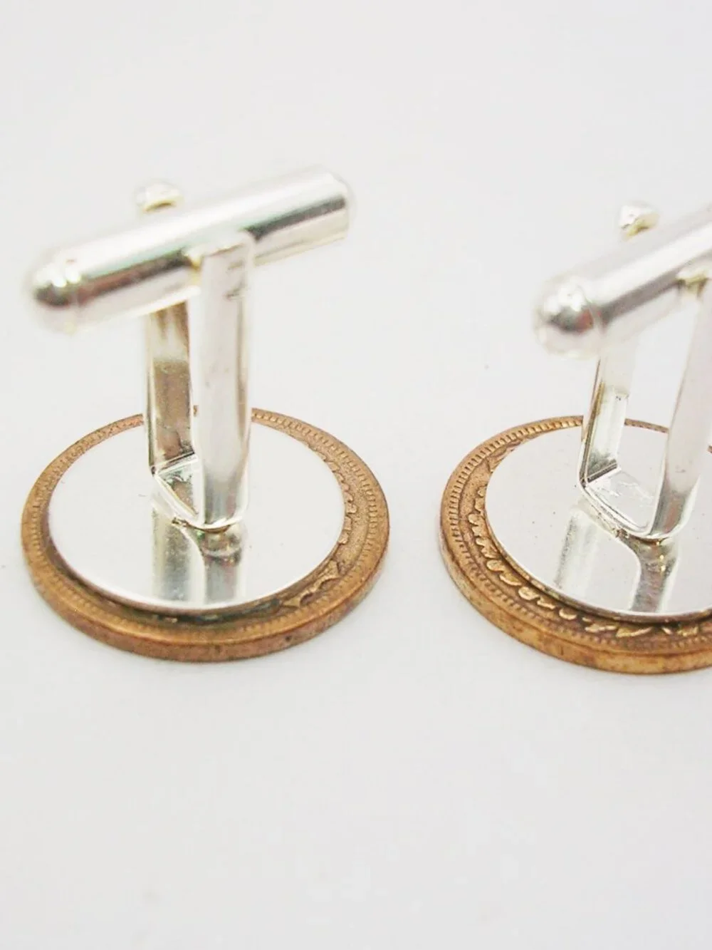 Coin Cuff Links Indian Head Pennies Men Formal Shirt Accessory